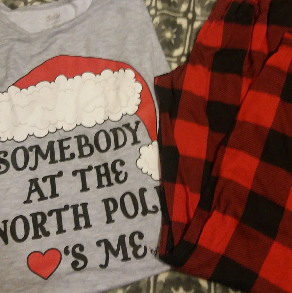 Justice "Somebody at the North Pole ❤'s Me" PJ Set
